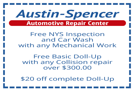 Coupon | Austin-Spencer Automotive Collision Repair Center | Rochester, NY